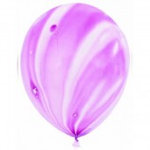 Шар Мрамор (12''/30 см) Фиолетовый, агат, 50 шт.