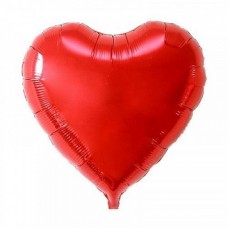 Шар (32''/81 см) Сердце, Красный, 1 шт.