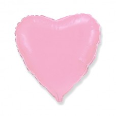 Шар (18''/46 см) Сердце, Розовый, 1 шт.