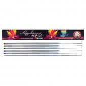 Свеча бенгальская 300 мм (6шт) Карнавальная ночь (кр., жёл., зел., гол., бел., фиол.)_1/36/6